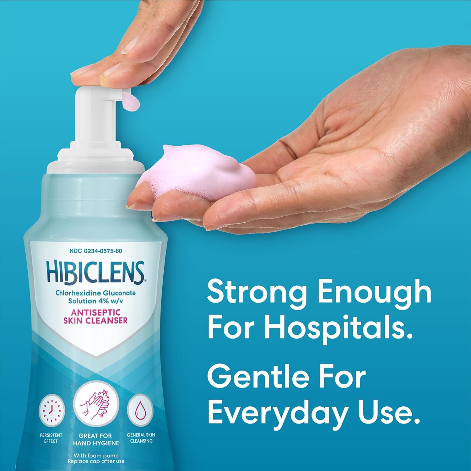 Hibiclens – Antimicrobial and Antiseptic Soap and Skin Cleanser – 8 oz with Foaming Pump – for Home and Hospital – 4% CHG - Image 6