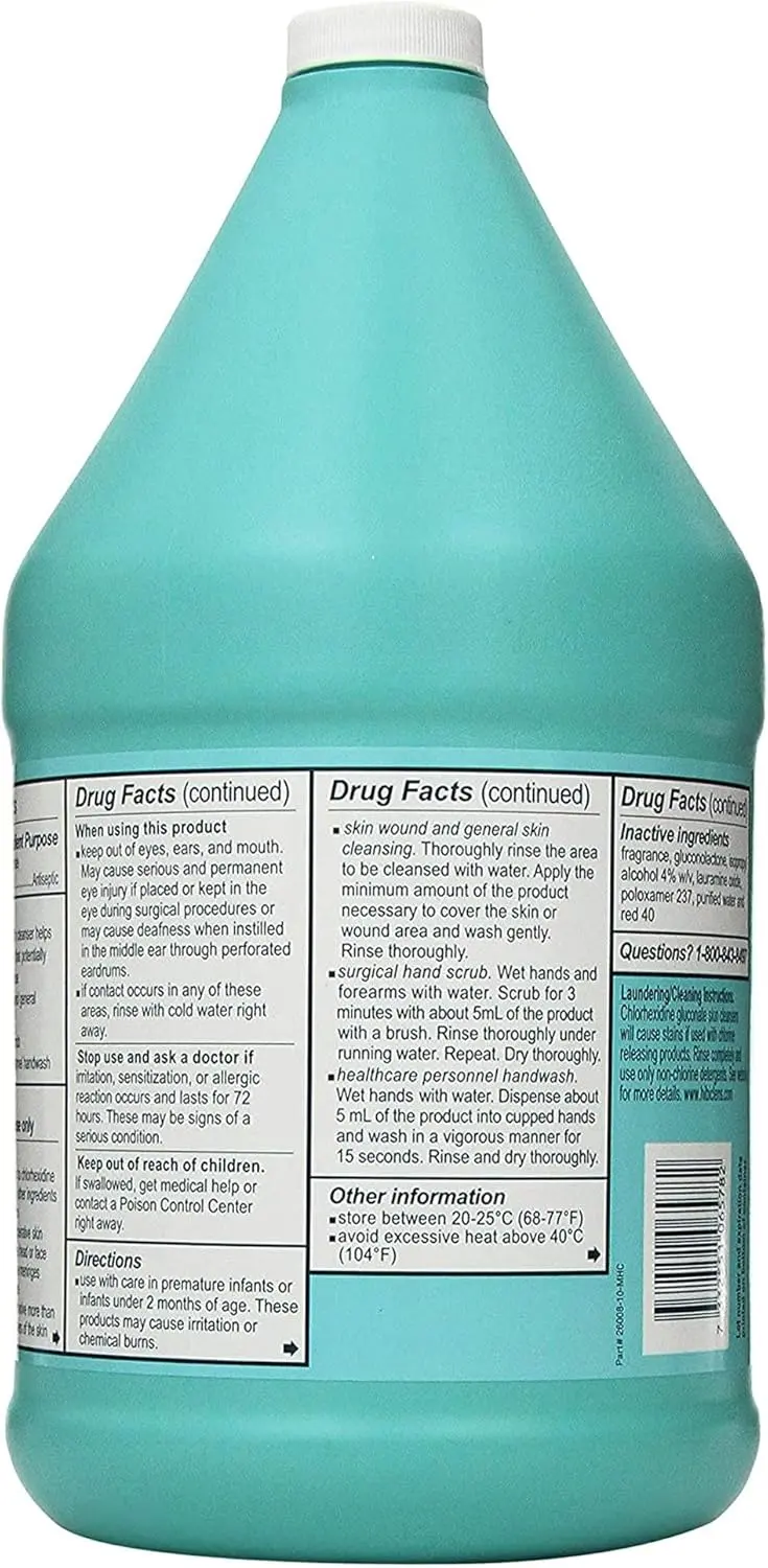 Alternative view of Hibiclens – Antimicrobial and Antiseptic Soap and Skin Cleanser – 1 Gallon – for Home and Hospital – 4% CHG